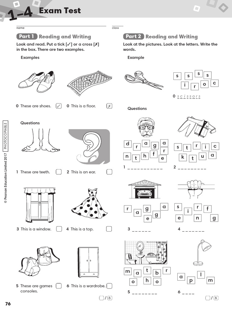 Exam Test: Reading & Writing Practice | PDF