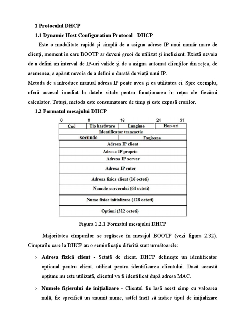 Protocolul BOOTP Şi DHCP | PDF