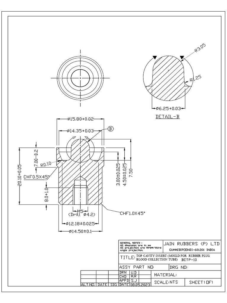 Bctp-10 Top Insert Cavity | PDF