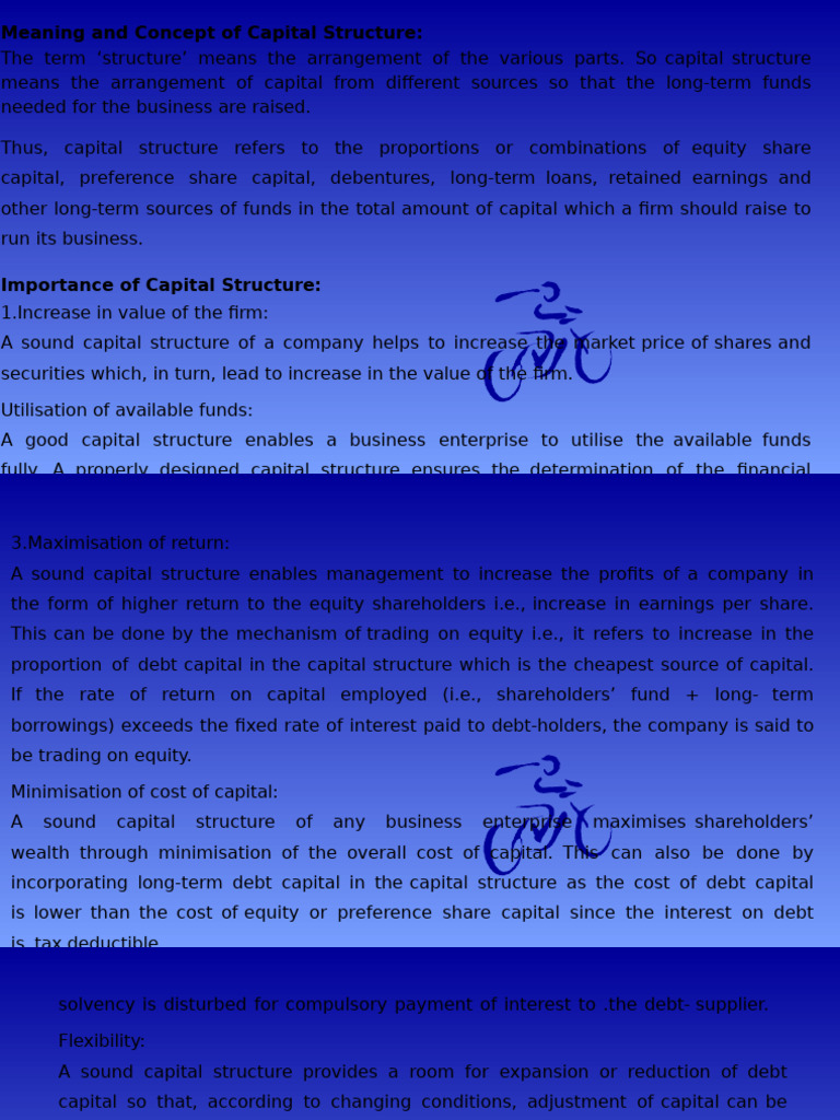 Understanding Capital Structure Essentials | PDF | Capital Structure ...