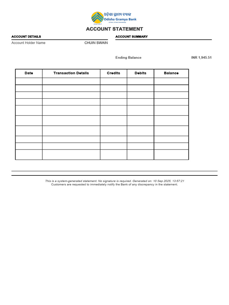 Savings Account Statement Summary | PDF | Financial Services | Accounting