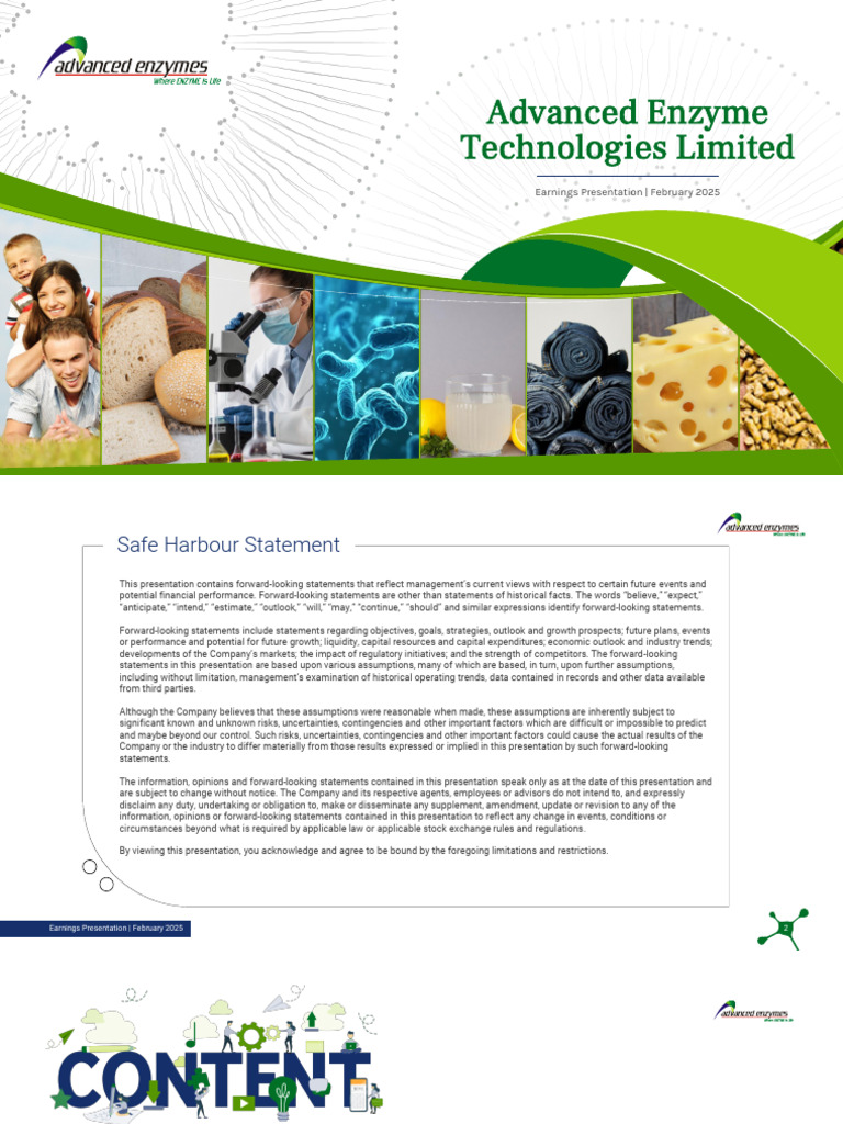 Advanced Enzymes Presentation Q3FY24 | PDF | Risk | Economies