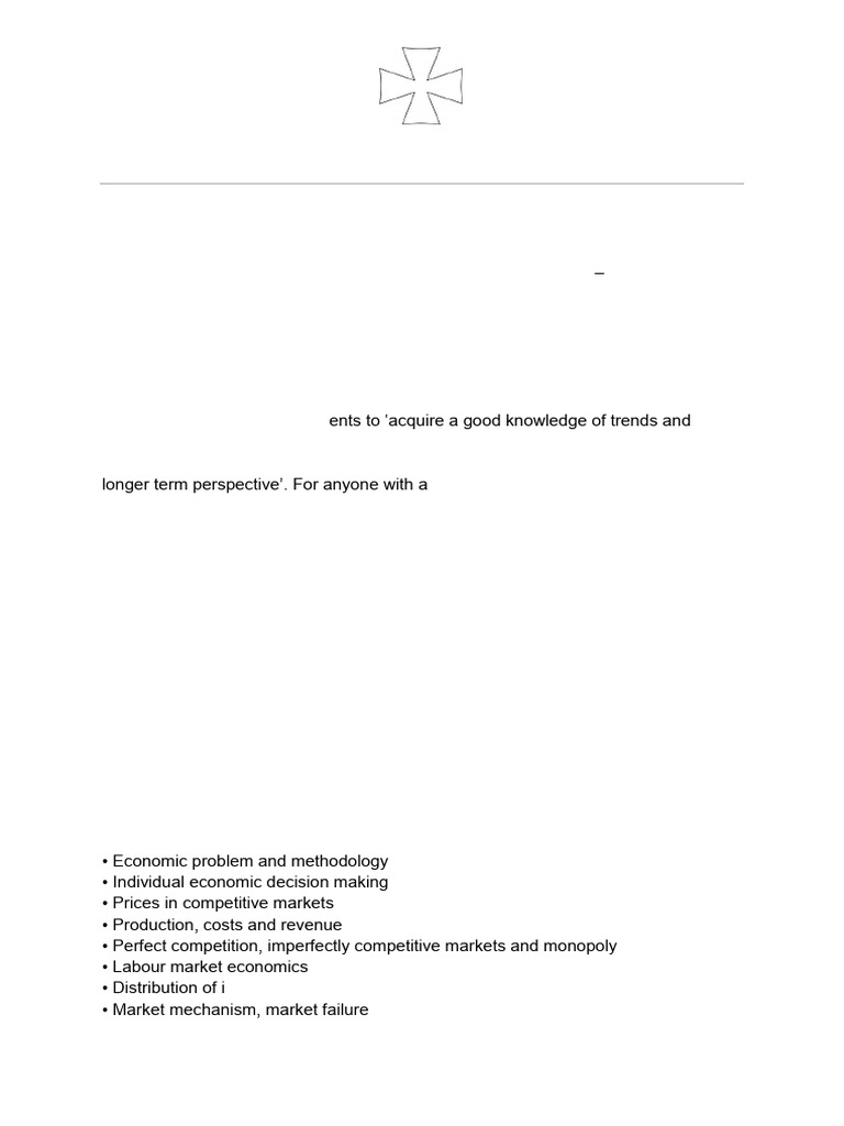 A Level Economics Course Overview | PDF | Economics | Macroeconomics