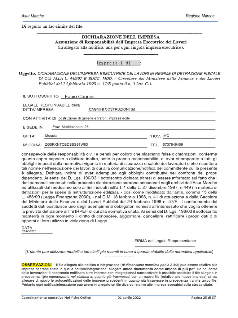 Modello Detrazioni Fiscali1 | PDF