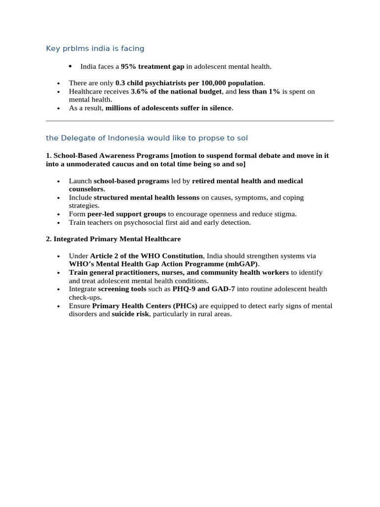 India's Adolescent Mental Health Crisis | PDF