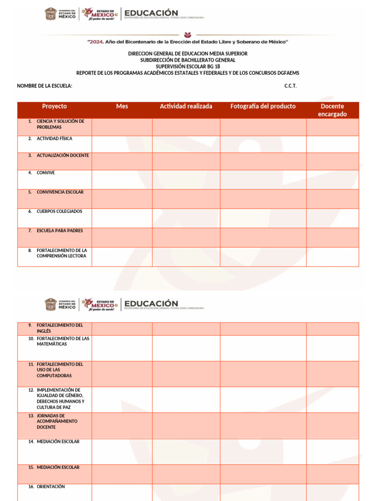 Programas Académicos y Concursos Educativos | PDF