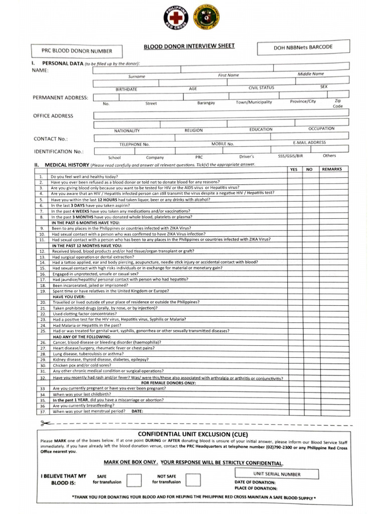 DHQ Form | PDF