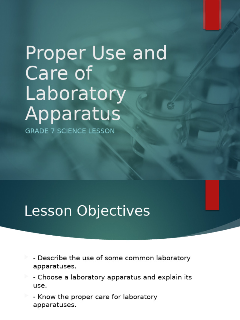 Laboratory Apparatus Care Guide | PDF