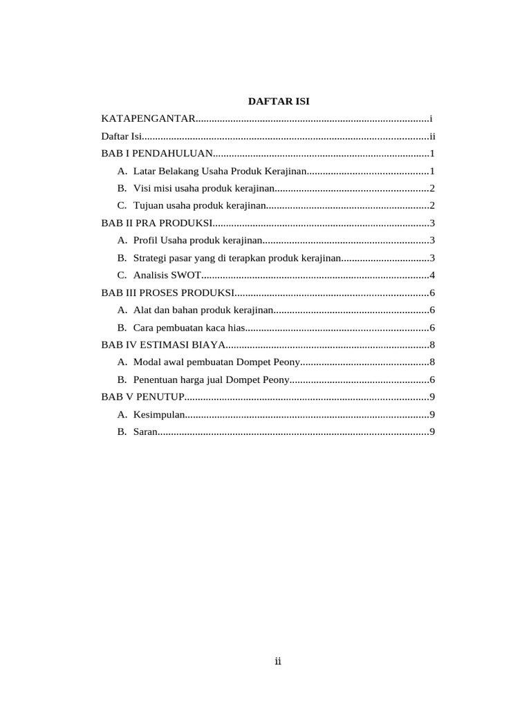 Daftar Isi | PDF