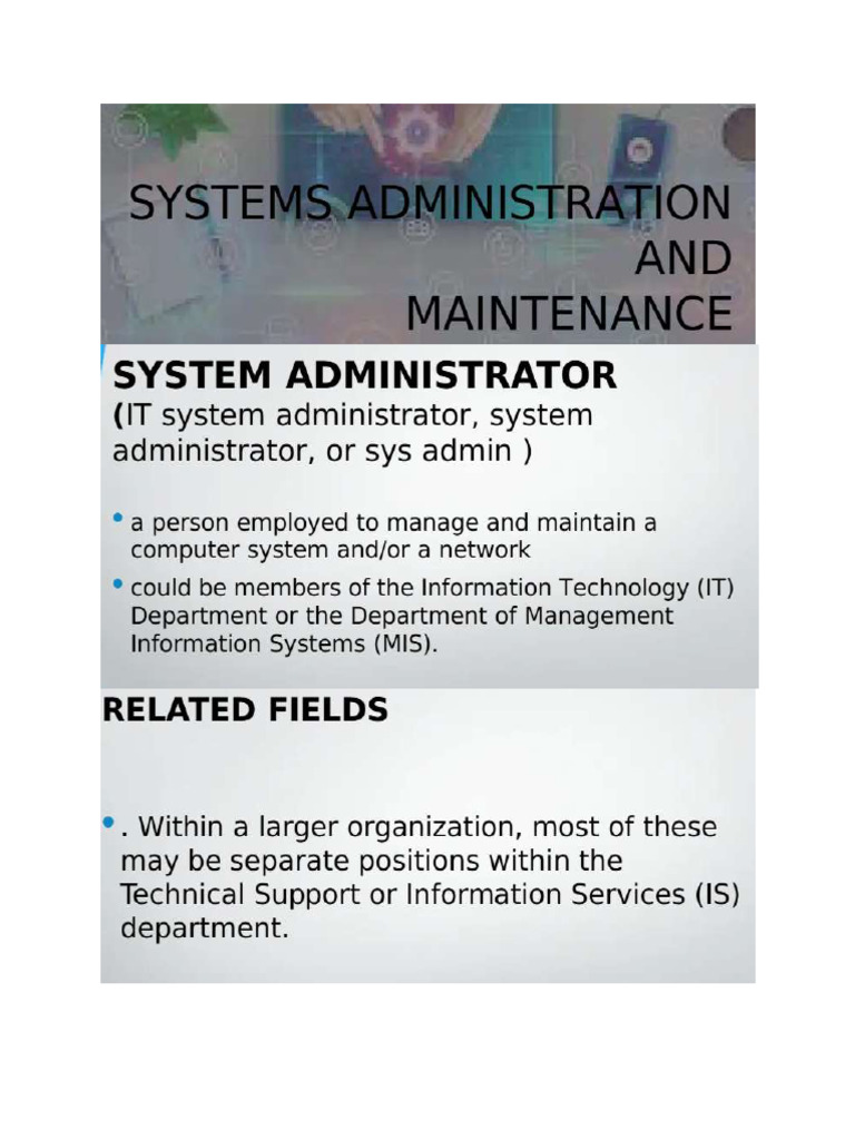 System Admin 333 | PDF