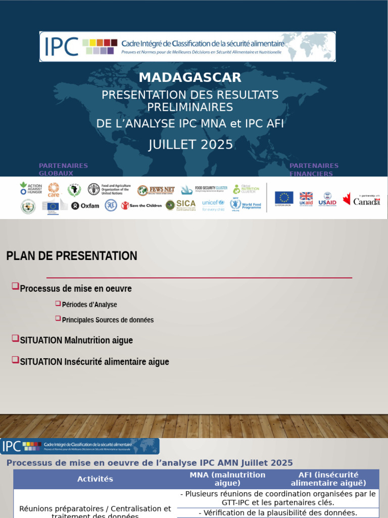 Analyse IPC MNA et AFI Madagascar 2025 | PDF | Nourritures