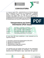 Convocatoria Teleoperadores de Centros de Información IV - Lima