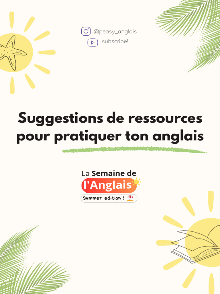 Ressources pour pratiquer l'anglais | PDF