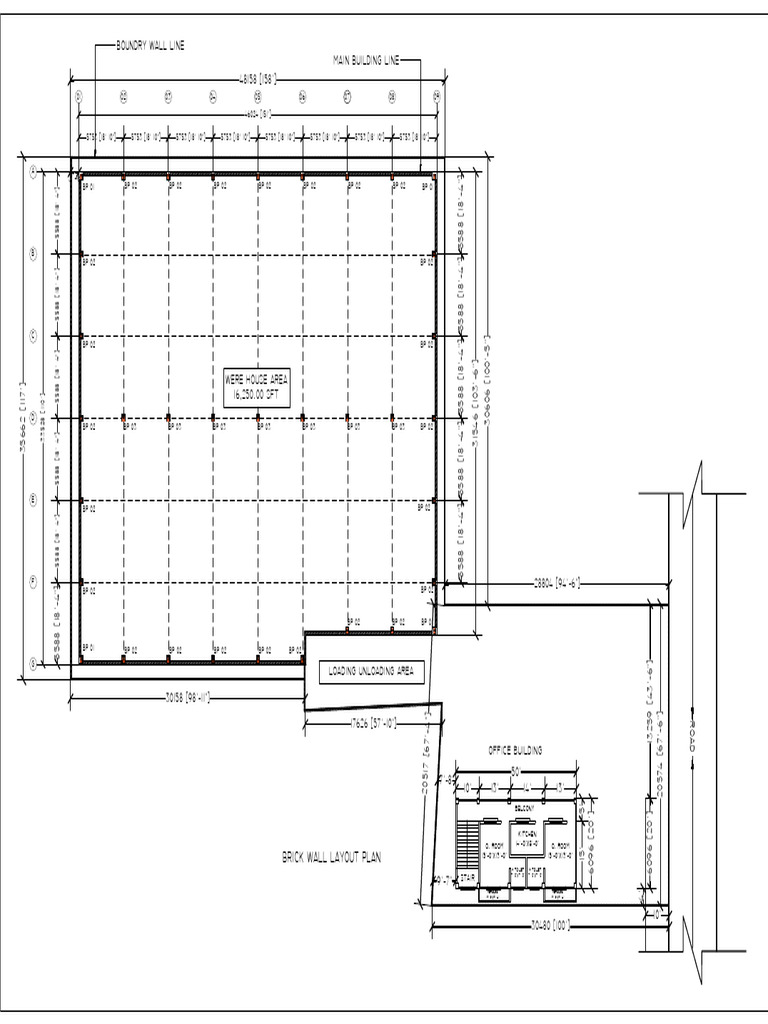 Ick Wall Layout Plan | PDF | Building Engineering