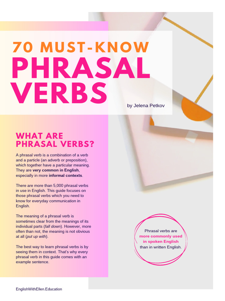 Essential Phrasal Verbs Guide | PDF | English Language | Verb