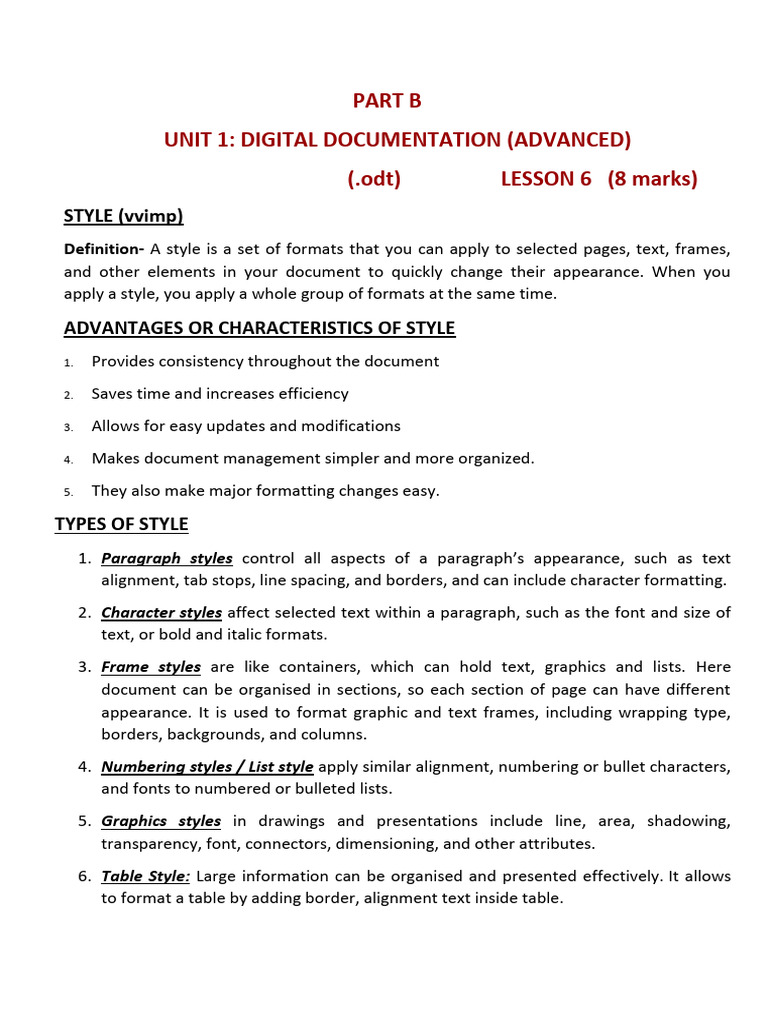Understanding Document Styles and Formatting | PDF | Computer File ...