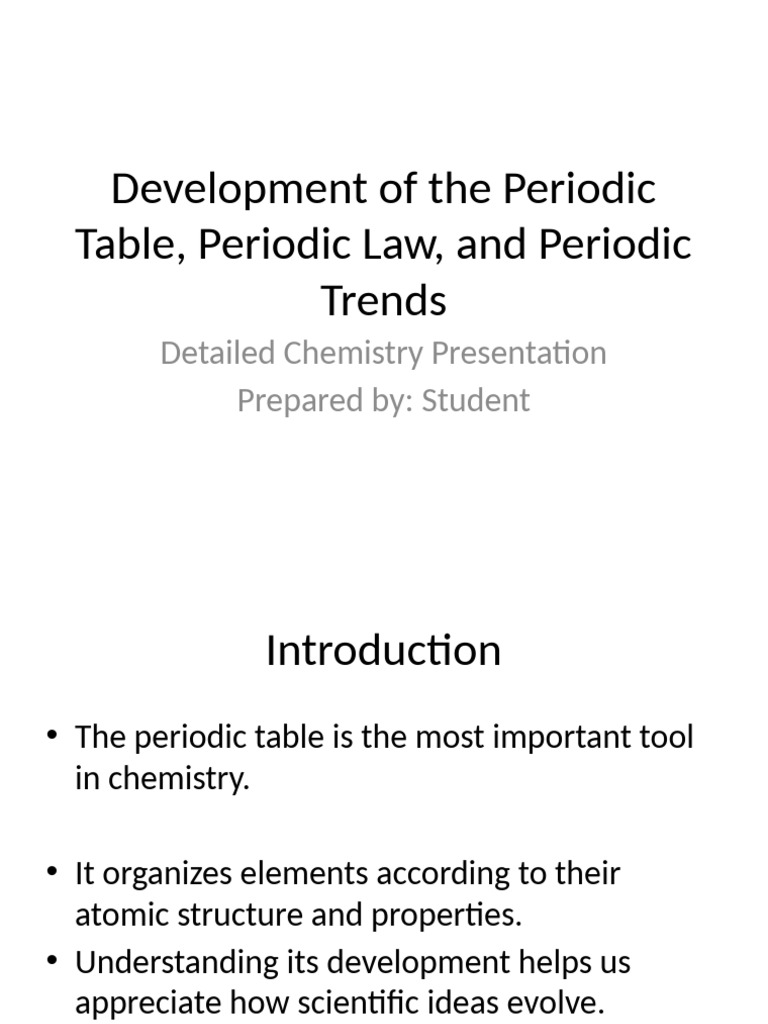 Periodic Table Detailed Presentation | PDF | Atomic Physics ...