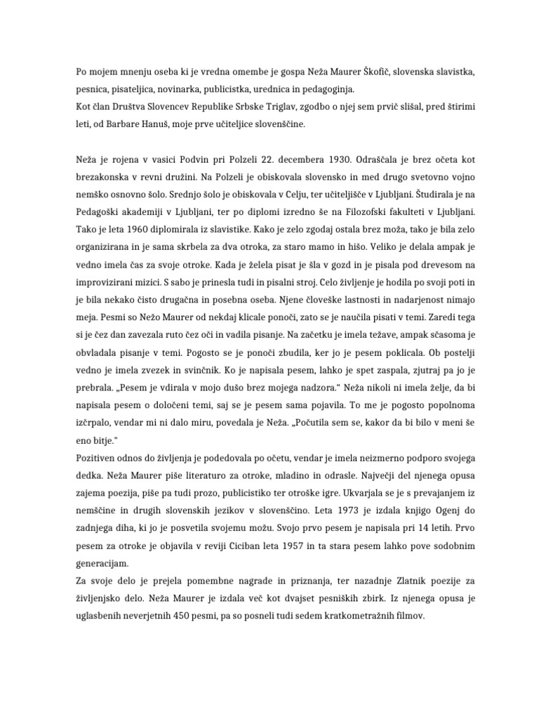 Znana Oseba | PDF