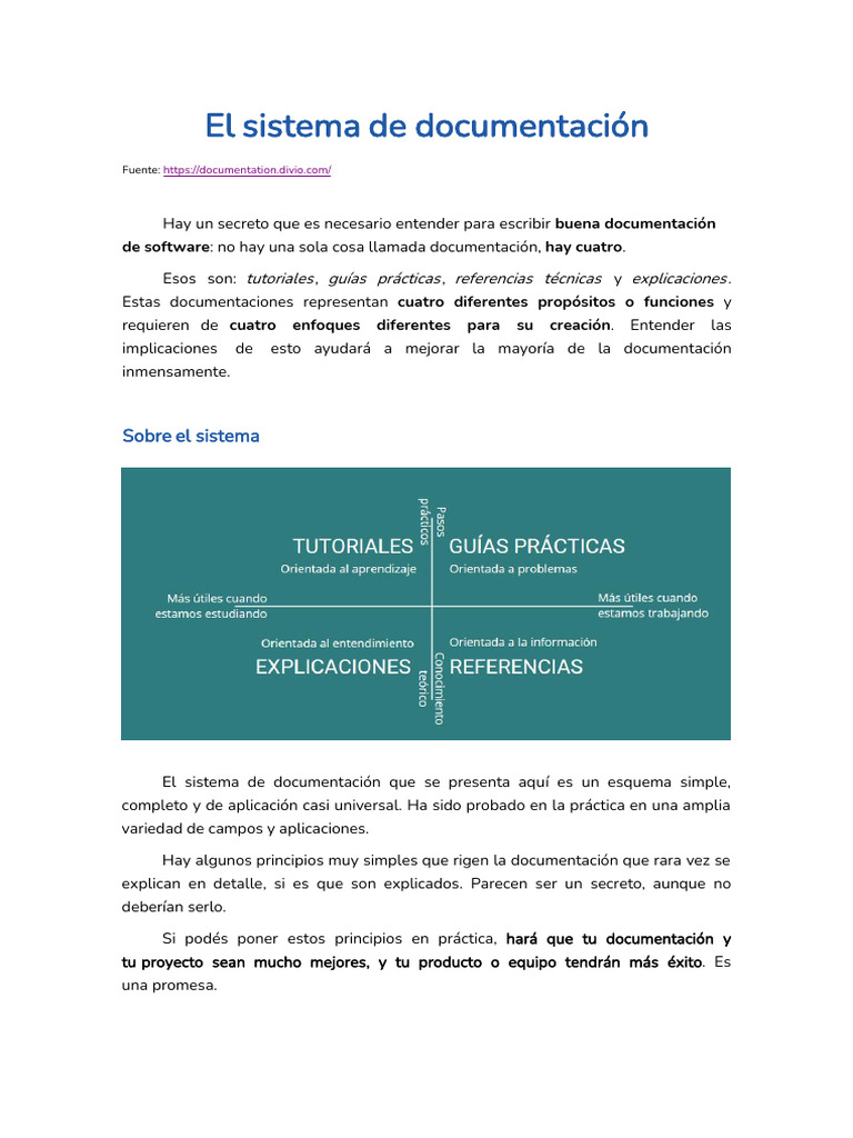 Mejora tu Documentación de Software | PDF | Software | Información