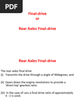 Types and Functions of Final Drives | PDF | Axle | Gear