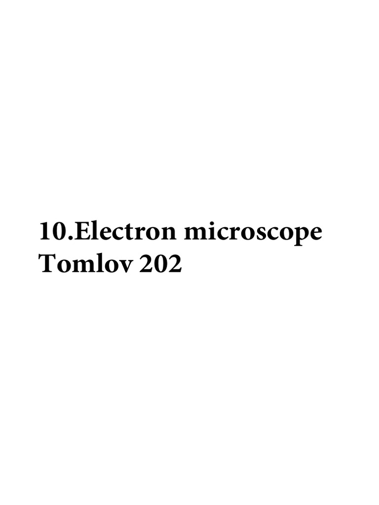 Manuel d'utilisation du microscope TOMLOV | PDF | Balance des blancs ...