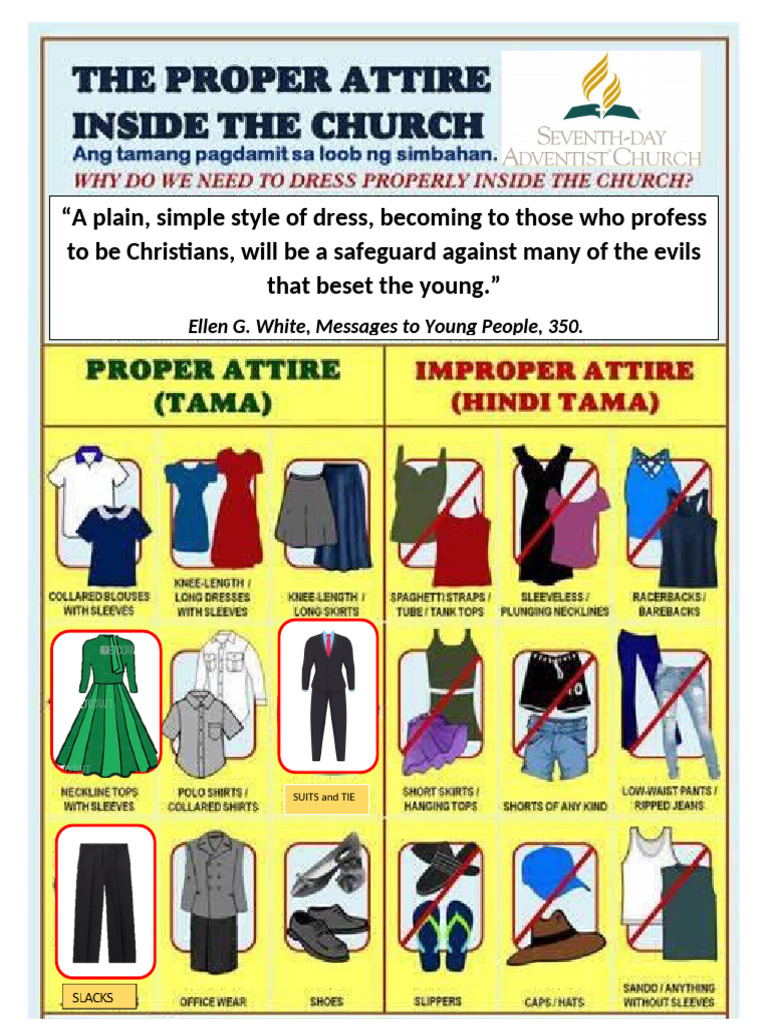Church Attire Guidelines for Christians | PDF