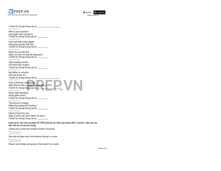 Prep 4 | PDF