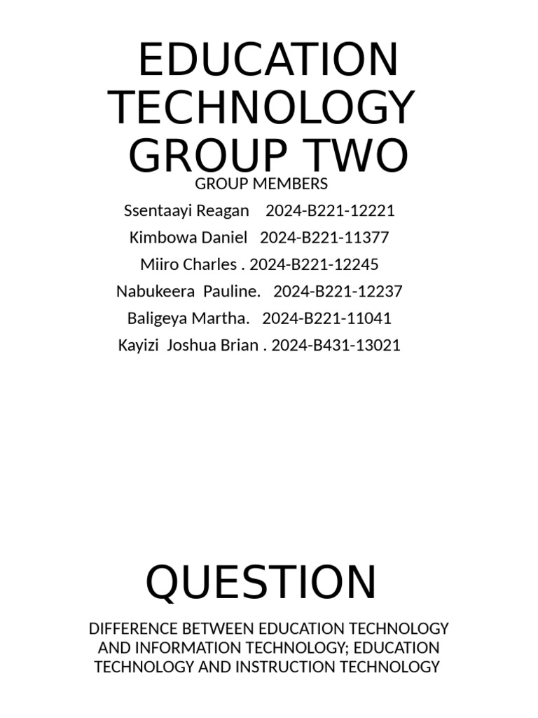 EdTech vs. IT: Key Differences Explained | PDF | Educational Technology ...