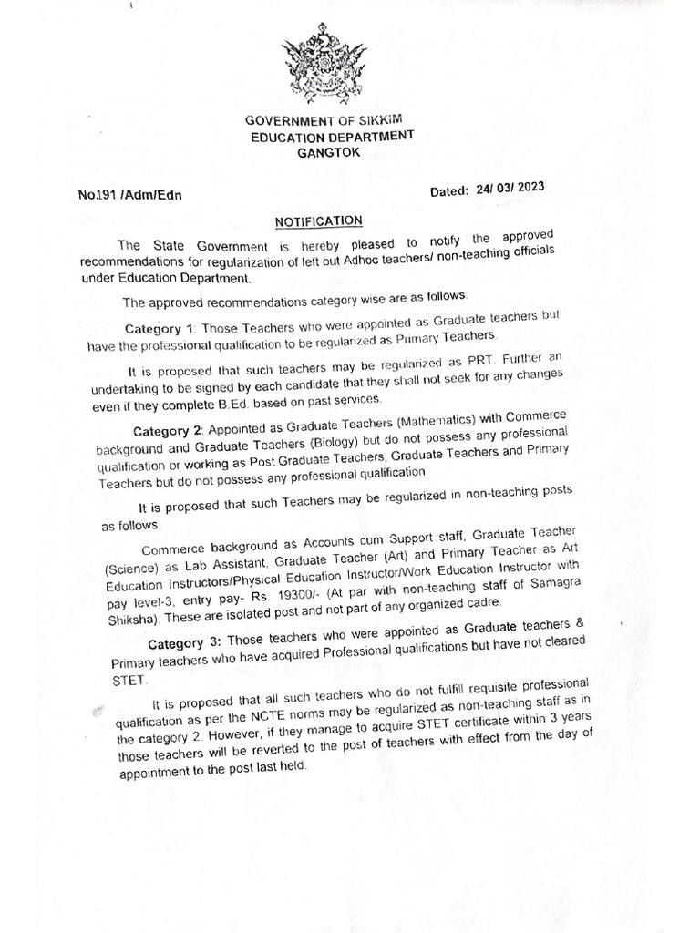 Notification | PDF