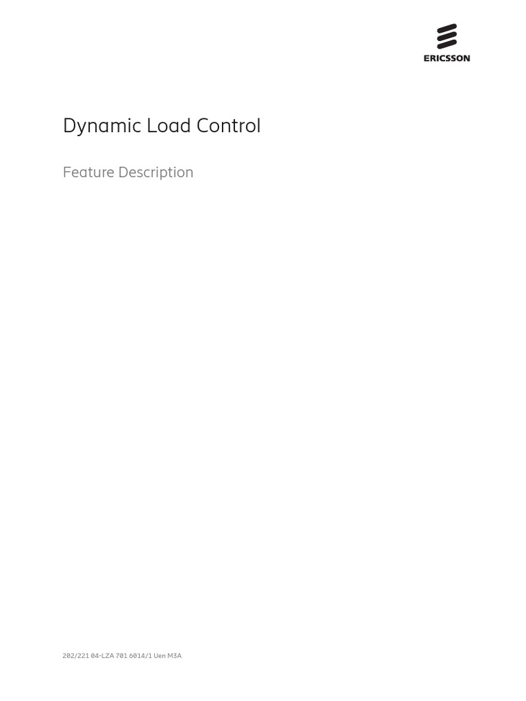 Dynamic Load Control Overview and Operation | PDF | Telecommunications ...