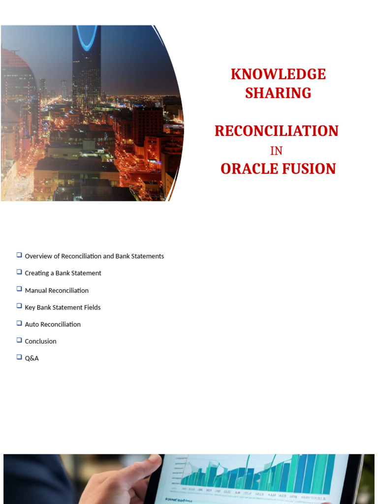 Creating Manual Bank Statement and Reconciliation in Oracle Fusion ...
