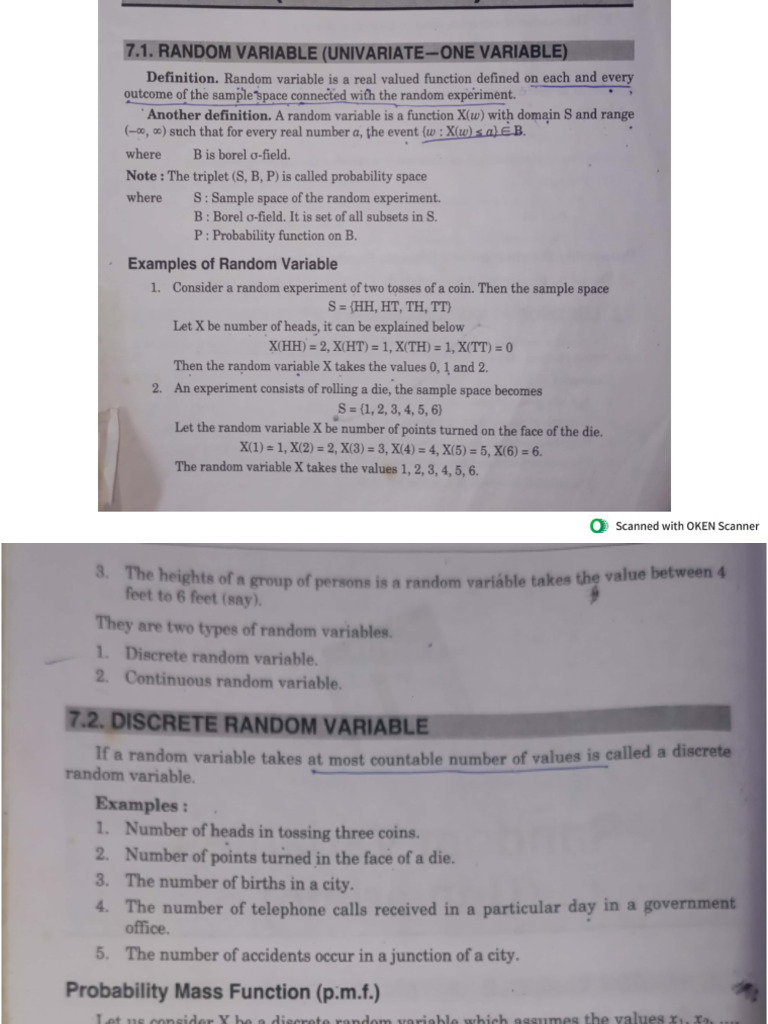 Unit 2 (Random Variables) | PDF
