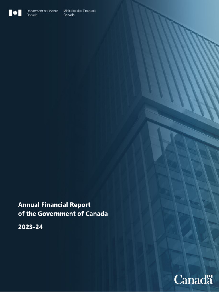 Canada 2023-24 Annual Financial Report | PDF | Government Budget ...
