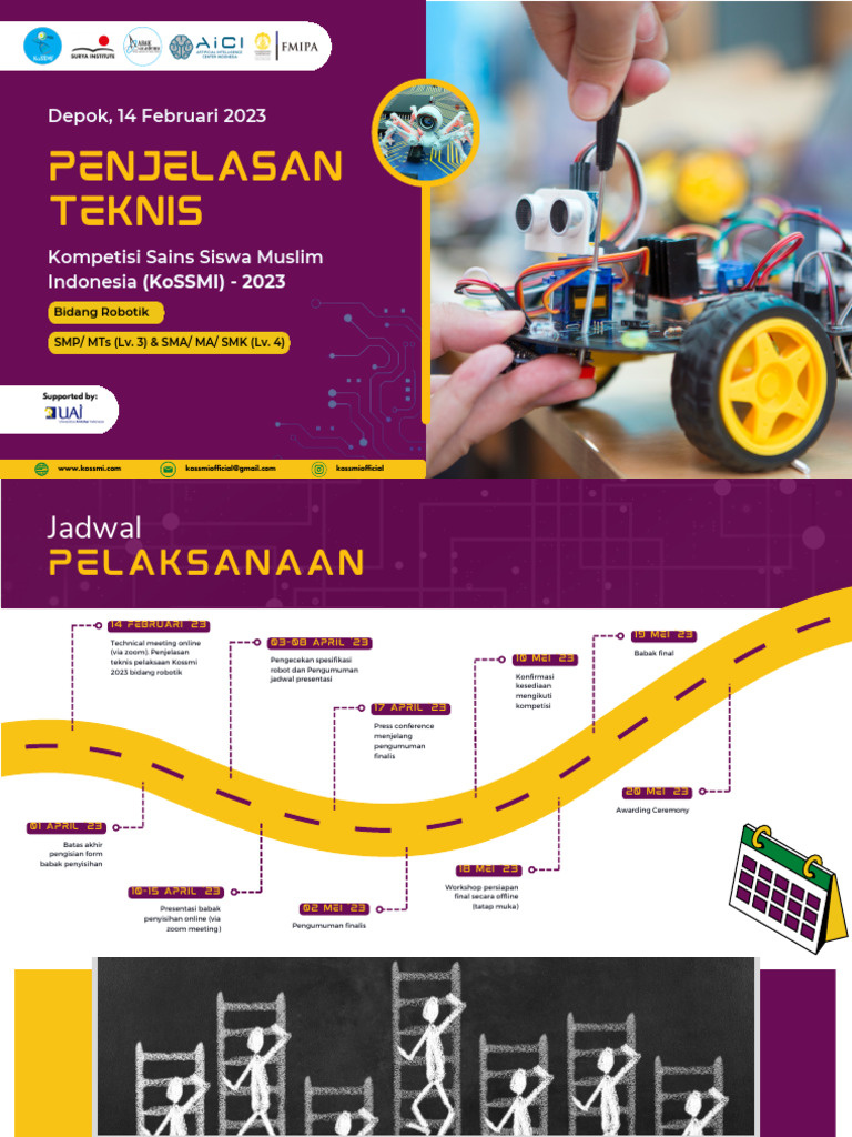 Jadwal Kompetisi Robotik KoSSMI 2023 | PDF