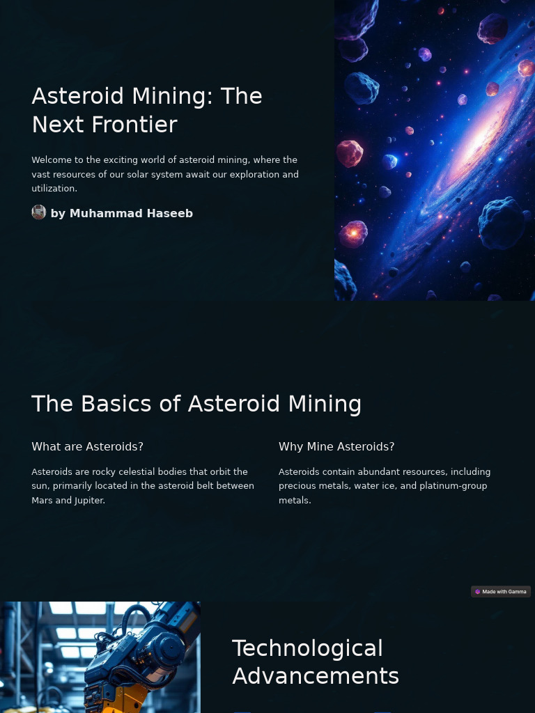 Asteroid Mining: Exploring Resources in Space | PDF | Asteroid | Outer ...