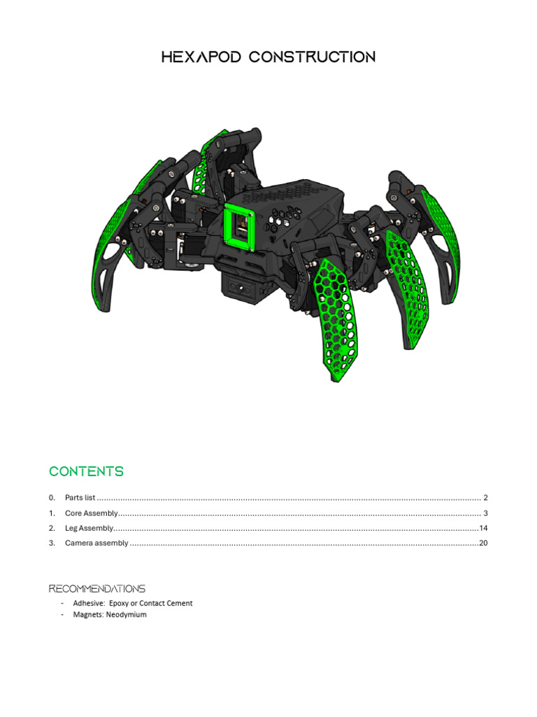 Hexapod Construction Guide | PDF