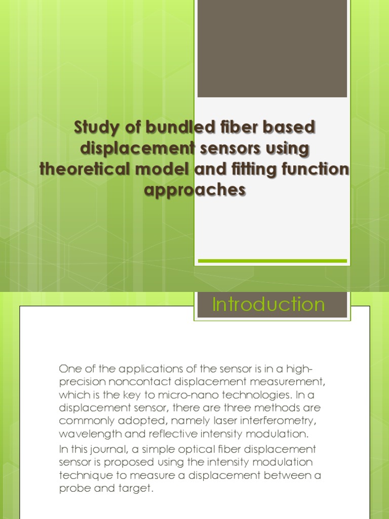 Fiber Optic Displacement Sensor Study | PDF | Science & Mathematics