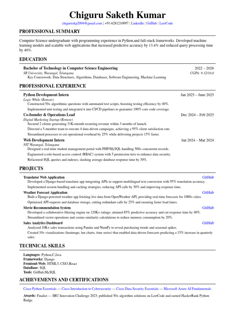 Computer Science Student Portfolio | PDF | Databases | Python ...