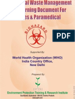 Chemical Safety Bio - Medical Waste Management Self Learning Document For Nurses and Paramedic A