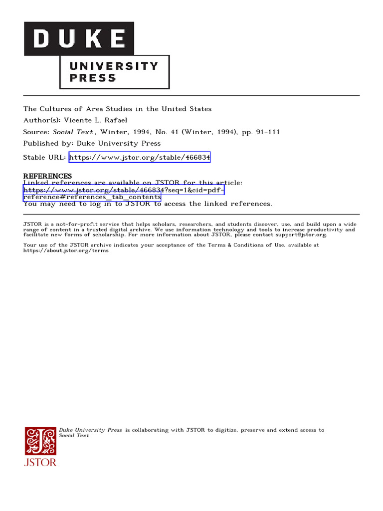 Area Studies and Cultural Knowledge in US | PDF | Science | Humanities