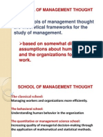 Schools of Management Thought