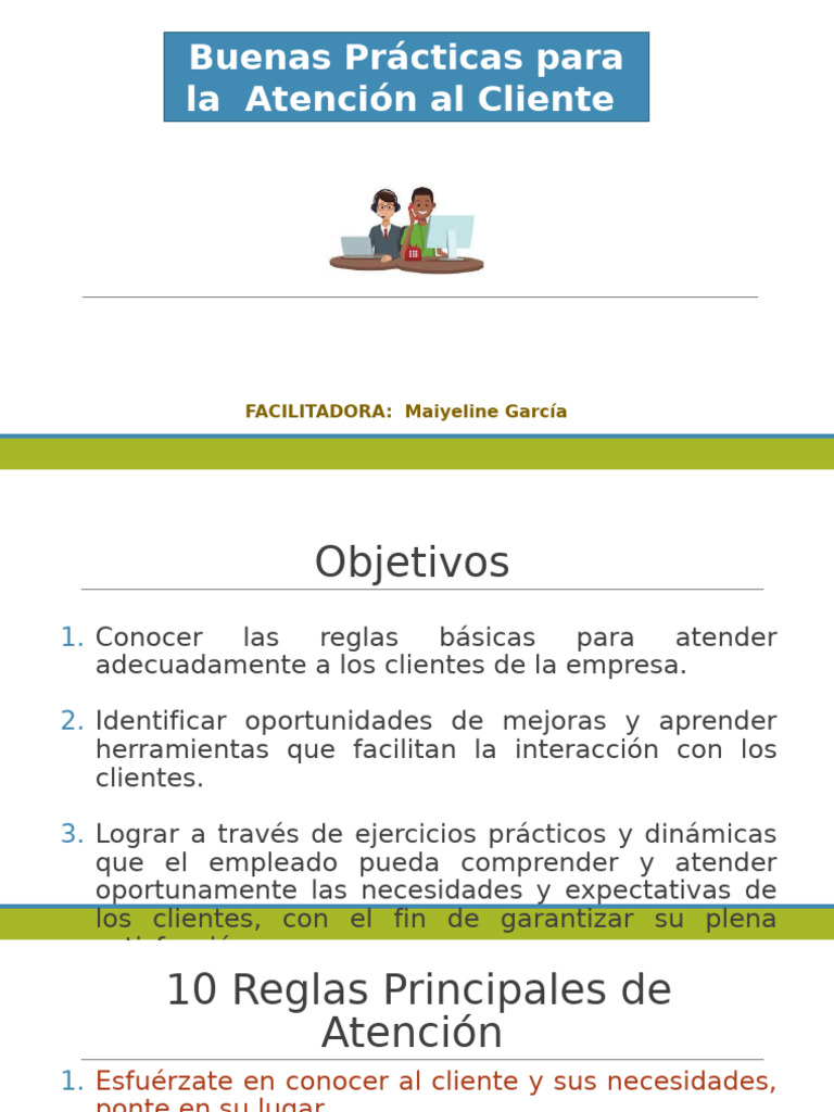 Mejores Prácticas en Atención al Cliente | PDF | Cliente | Servicio al ...