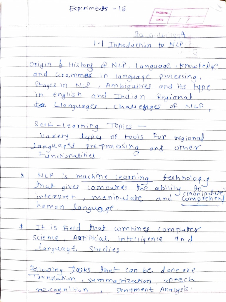 NLP Notes | PDF