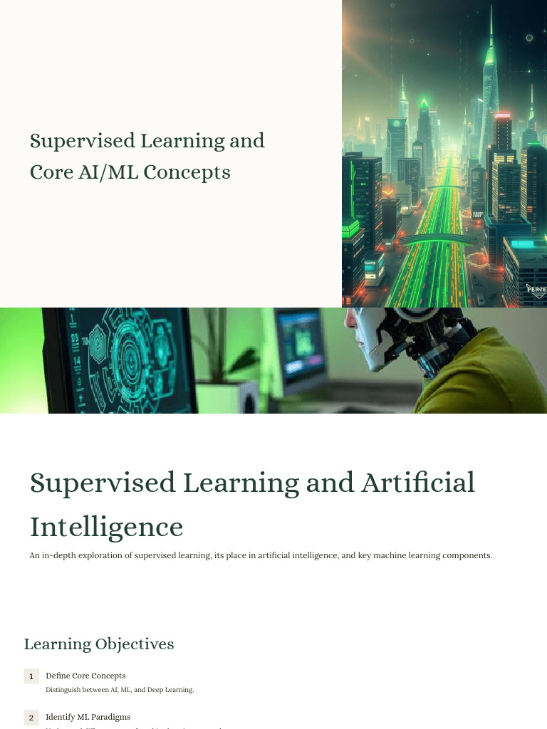 Supervised Learning in AI: Key Concepts | PDF | Machine Learning ...