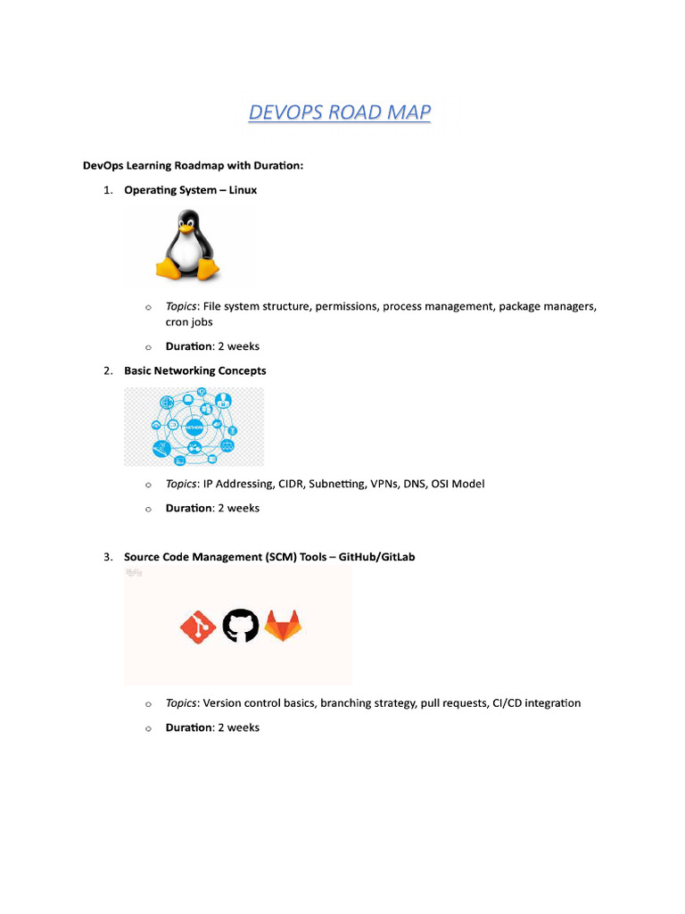 DevOps RoadMap | PDF