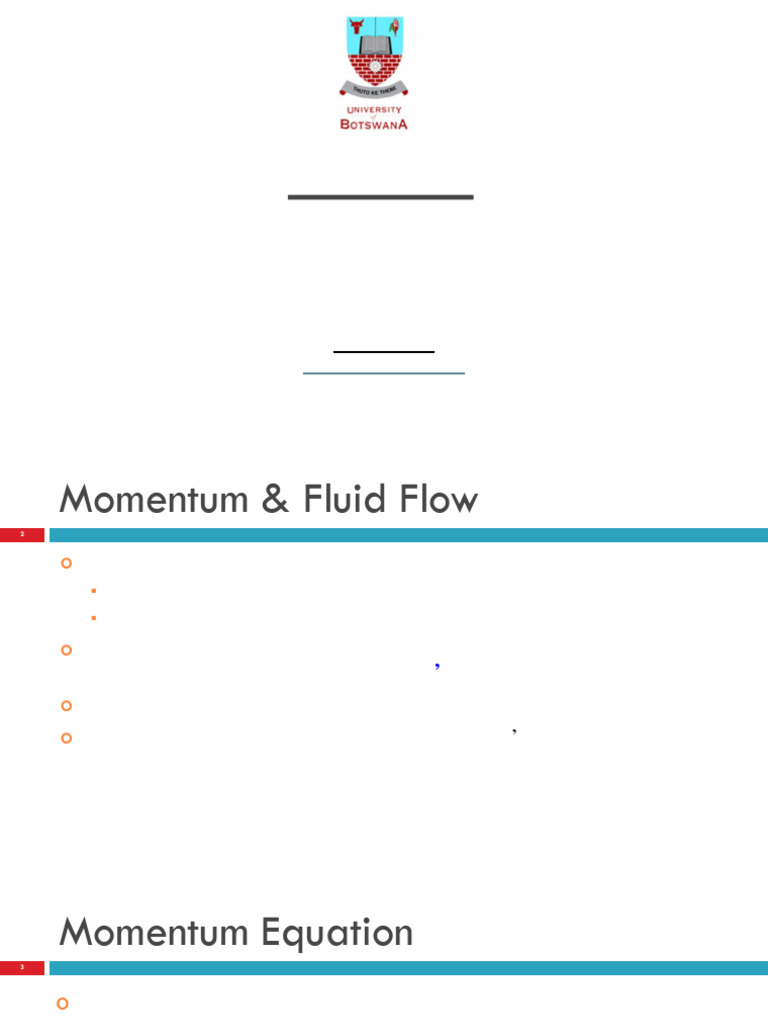 Momentum and Energy Equations in Fluids | PDF | Momentum | Fluid Dynamics