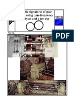 Acoustic Signatures of Gear Defects Using Time-Frequency Analyses and A Test Rig