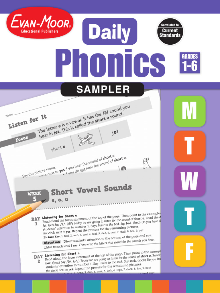 Daily Phonics Sampler for Grades 1-6 | PDF | Phonics | Consonant