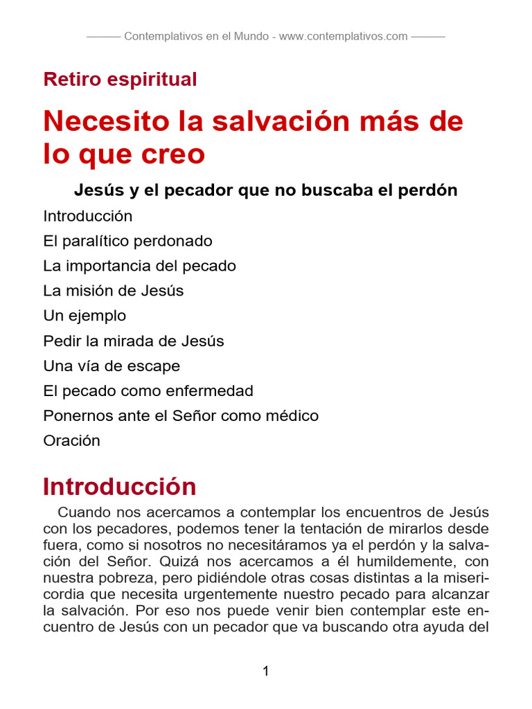 La Misericordia de Jesús y el Pecado | PDF | eucaristía | Pecado
