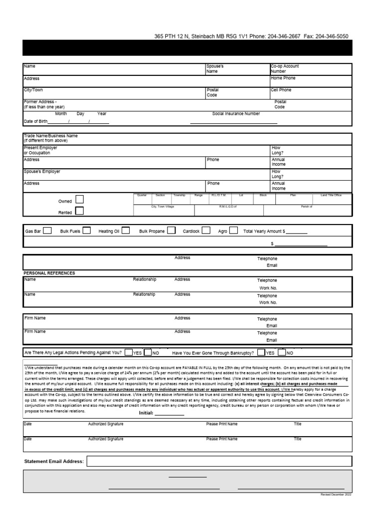 Credit+Application+ ++Personal+Editable4 | PDF | Credit | Finance ...